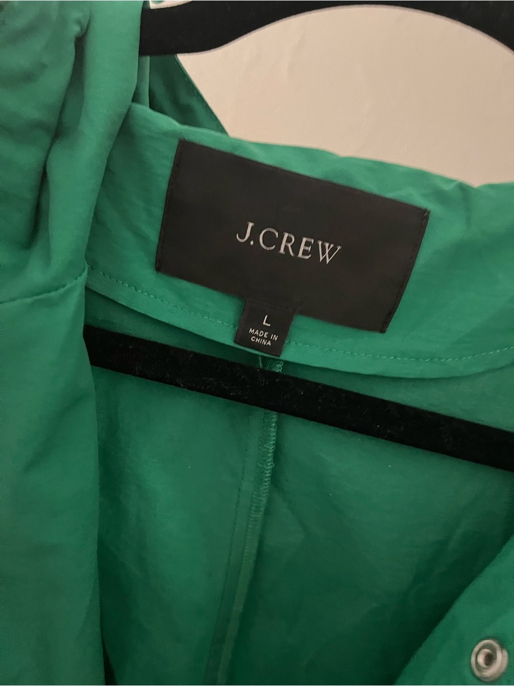 J. Crew Green Hooded Drawstring Parka - Picture 3 of 3